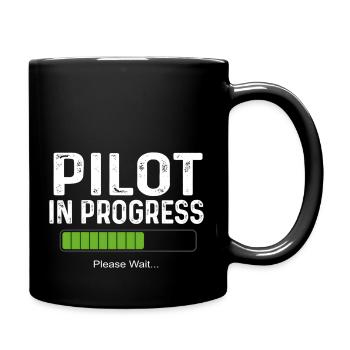 Pilot In Progress Please Wait Future Pilot Student - Full Color Mug - black - Right