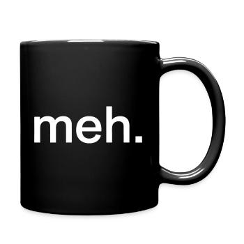 Pastel Meh Typography - Full Color Mug - black - Right