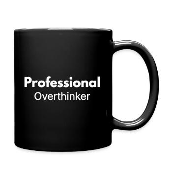 Professional Overthinker Quote - Full Color Mug - black - Right