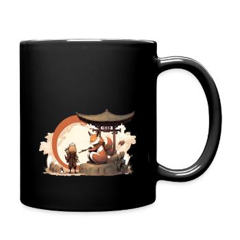 Master Fox Lets His Disciples Go on Adventures - Full Color Mug - black - Right