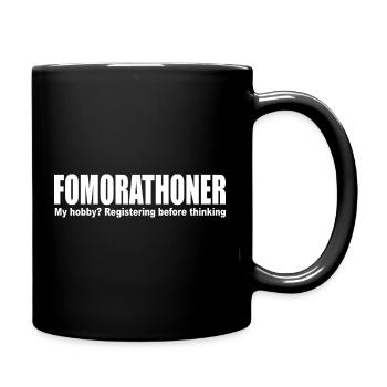 Fomorathoner Run Marathon FOMO Training Endurance - Full Color Mug - black - Right