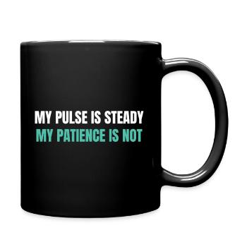 Funny Nursing Graphic Tee - Full Color Mug - black - Right