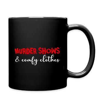 Murder Shows Comfy True Crime - Full Color Mug - black - Right