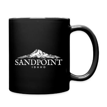 Sandpoint Idaho Mountain Town Idaho - Full Color Mug - black - Right