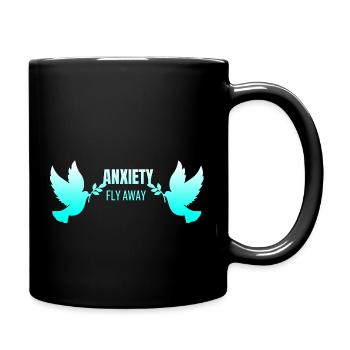 fly away anxiety - Full Color Mug - black - Right