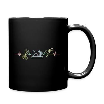 Quilting Sewing Quilt Gift For Quilter - Full Color Mug - black - Right