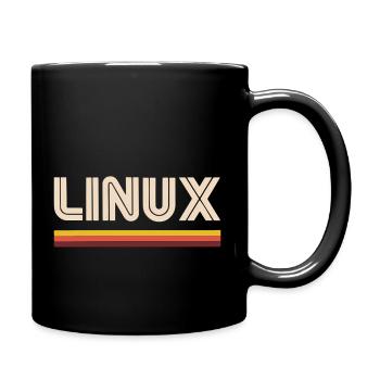 Linux Tee Open - Full Color Mug - black - Right