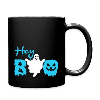 Hey Boo Halloween - Full Color Mug - black - Right