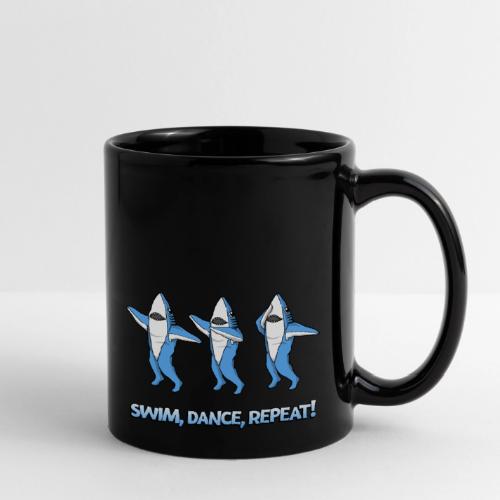 Dancing Sharks - Swim, Dance, Repeat - Full Color Mug