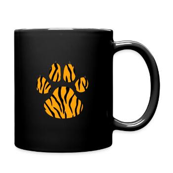 Cool Animal Tiger Print Paw - Full Color Mug - black - Right