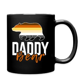 Daddy Bear Gay Pride Fetish - Full Color Mug - black - Right
