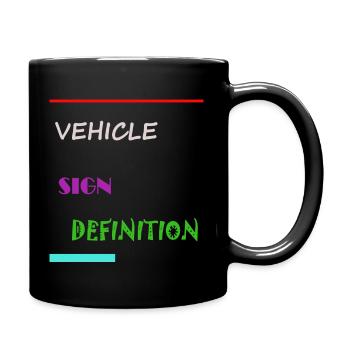 Définition de la signalisation du véhicule - Tasse colorée - noir - Droite