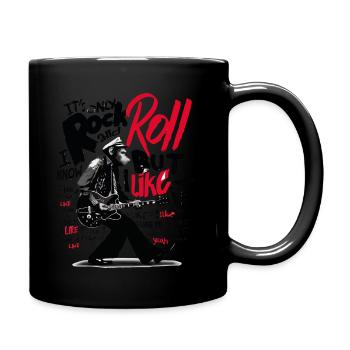 Rock and Roll Chimp T-shirt unisex - Full Color Mug - black - Right