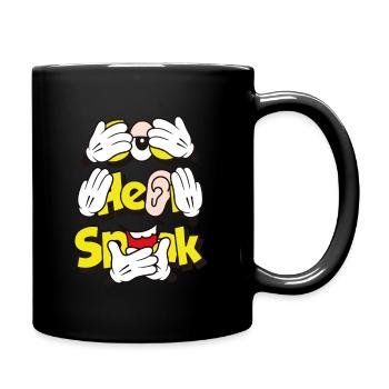 Mizal Kikazaru Iwazaru T-shirts unisex - Full Color Mug - black - Right