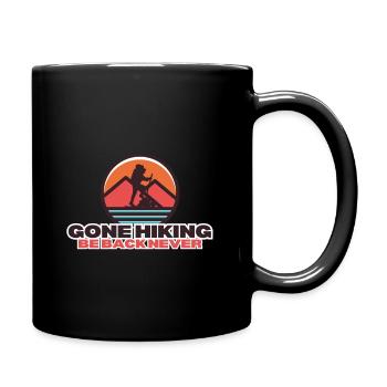 Gone hiking - Full Color Mug - black - Right