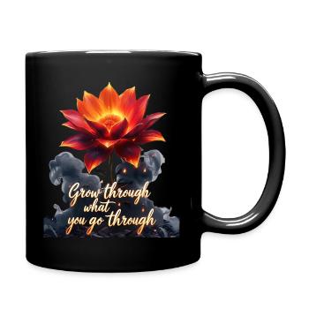 Grow Through What You Go Through - Full Color Mug - black - Right