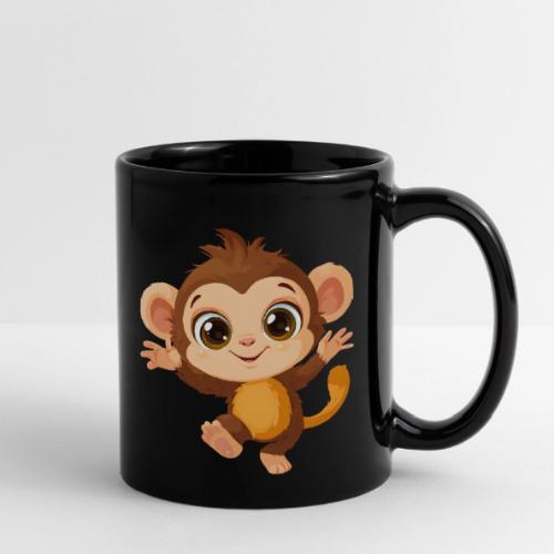 Dancing Baby Monkey Joyful - Full Color Mug