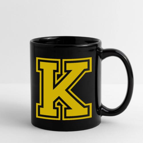 Letter k – Capital Athletic Alphabet Monogram - Full Color Mug