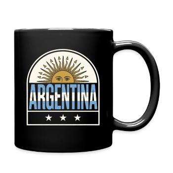 Argentina Suncrest Logo - Full Color Mug - black - Right