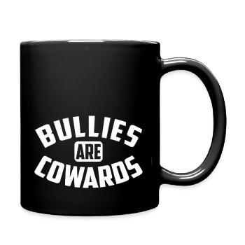 Bullies Are Cowards Anti Bullying - Full Color Mug - black - Right