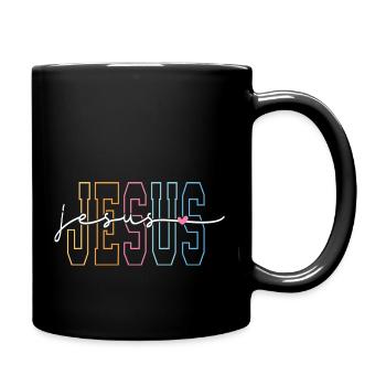 Jesus Christian Religious Faith - Full Color Mug - black - Right