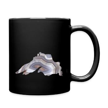 Lake Superior Agate Great For Rockhounds Agate - Full Color Mug - black - Right