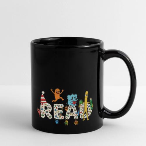 Whimsical READ Kids Cartoon - Full Color Mug