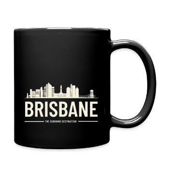 Brisbane, The Sunshine Destination 1 - Full Color Mug - black - Right