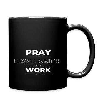 Prayer tshirt - Full Color Mug - black - Right
