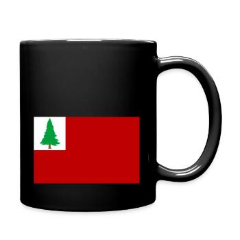 Flag Of New England Revolutionary War Usa - Full Color Mug - black - Right