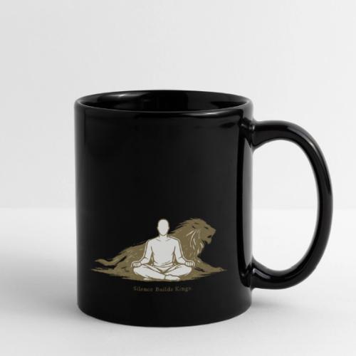 Silence Builds Kings Meditation Lion - Full Color Mug