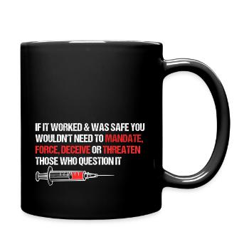 My Body My Choice Anti Vaccine Mandate - Full Color Mug - black - Right