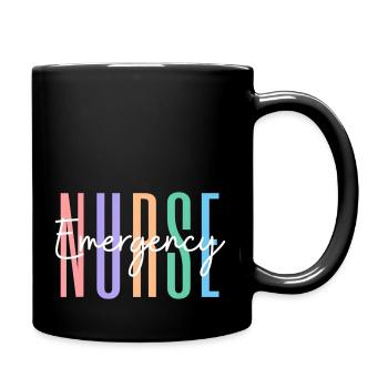 ER Nurse Emergency Room Nurse Registered Nurse - Full Color Mug - black - Right