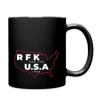 Rfk Campaign Robert F Bobby Kennedy - Full Color Mug - black - Right