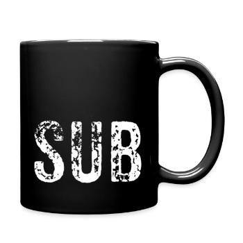 Sub Submissive Bdsm Kink Fetish Roleplay - Full Color Mug - black - Right