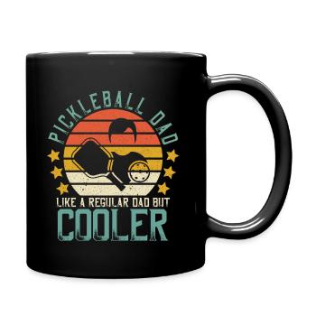 Pickleball Dad Like A Regular Dad But Cooler - Full Color Mug - black - Right