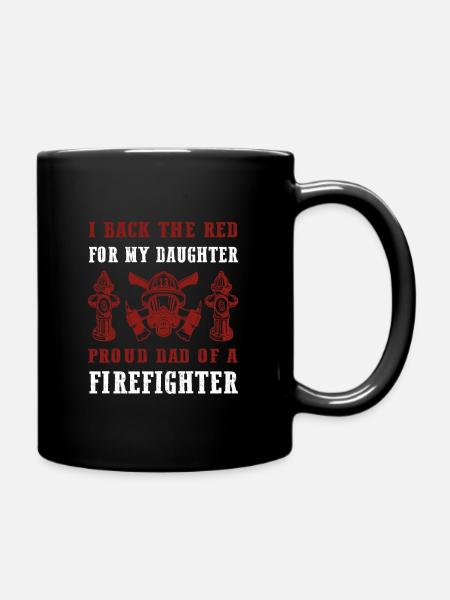 I back the red for my daughter - Full Color Mug - black