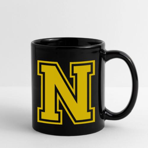 Letter N – Capital Athletic Alphabet Monogram - Full Color Mug