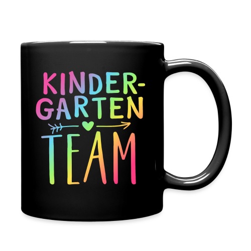 Kindergarten Team Neon Rainbow Teacher T-Shirts - Full Color Mug