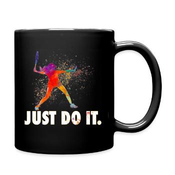 Just Do It Tennis - Full Color Mug - black - Right