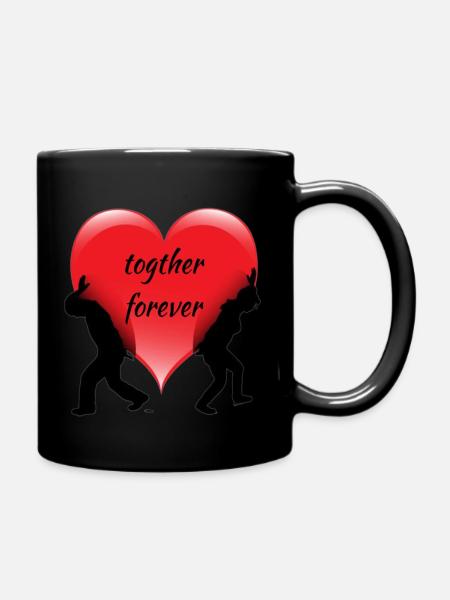 togther forever - Full Color Mug - black
