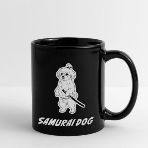 Samurai Maltese Katana Warrior Dog Tee - Full Color Mug