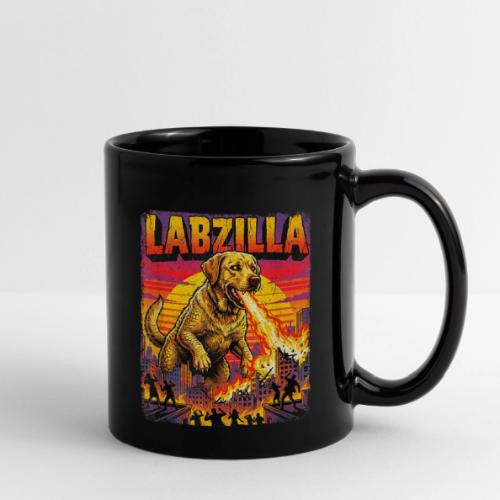 Labzilla Giant Yellow Labrador Monster Tee - Full Color Mug