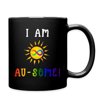I Am Au-Some! - Full Color Mug - black - Right