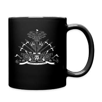 Haiti Coat of Arms - Full Color Mug - black - Right