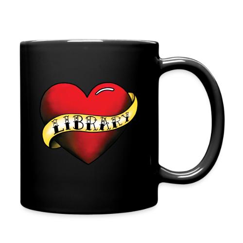 I Love My Library Tattoo - Full Color Mug