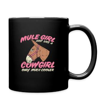 Mule Girl - Full Color Mug - black - Right