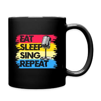 Singing Rap - Full Color Mug - black - Right