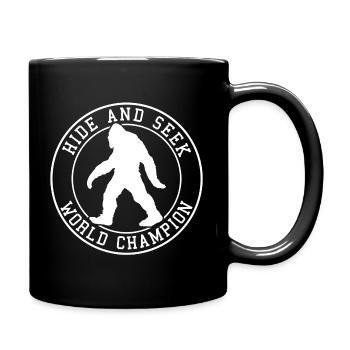 Hide And Seek World Champion Bigfoot Yeti Best Dad - Full Color Mug - black - Right
