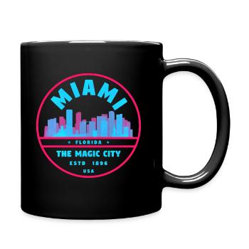 Vintage Miami Florida - Full Color Mug - black - Right